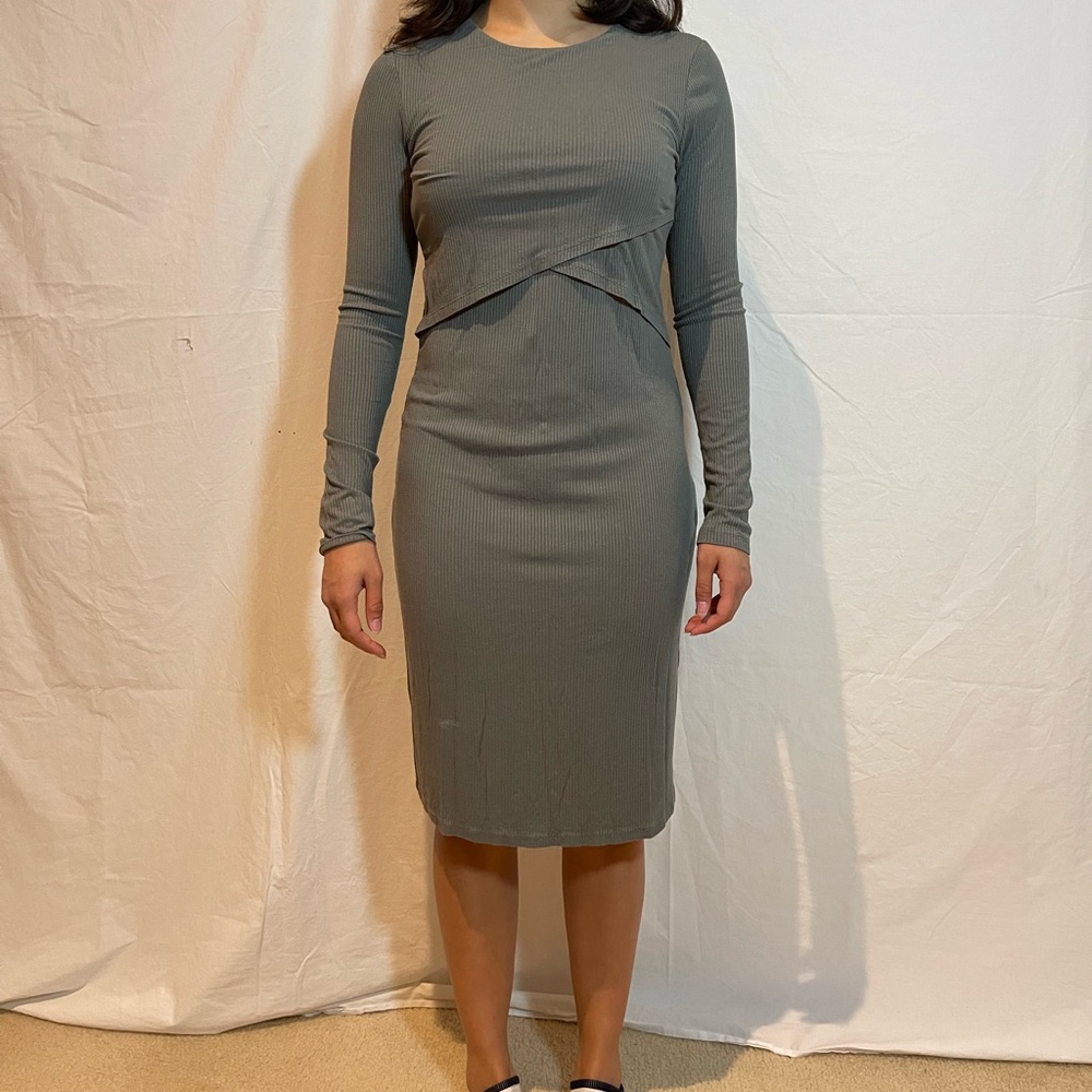 H&M Maternity Knit Midi Dress Size XS